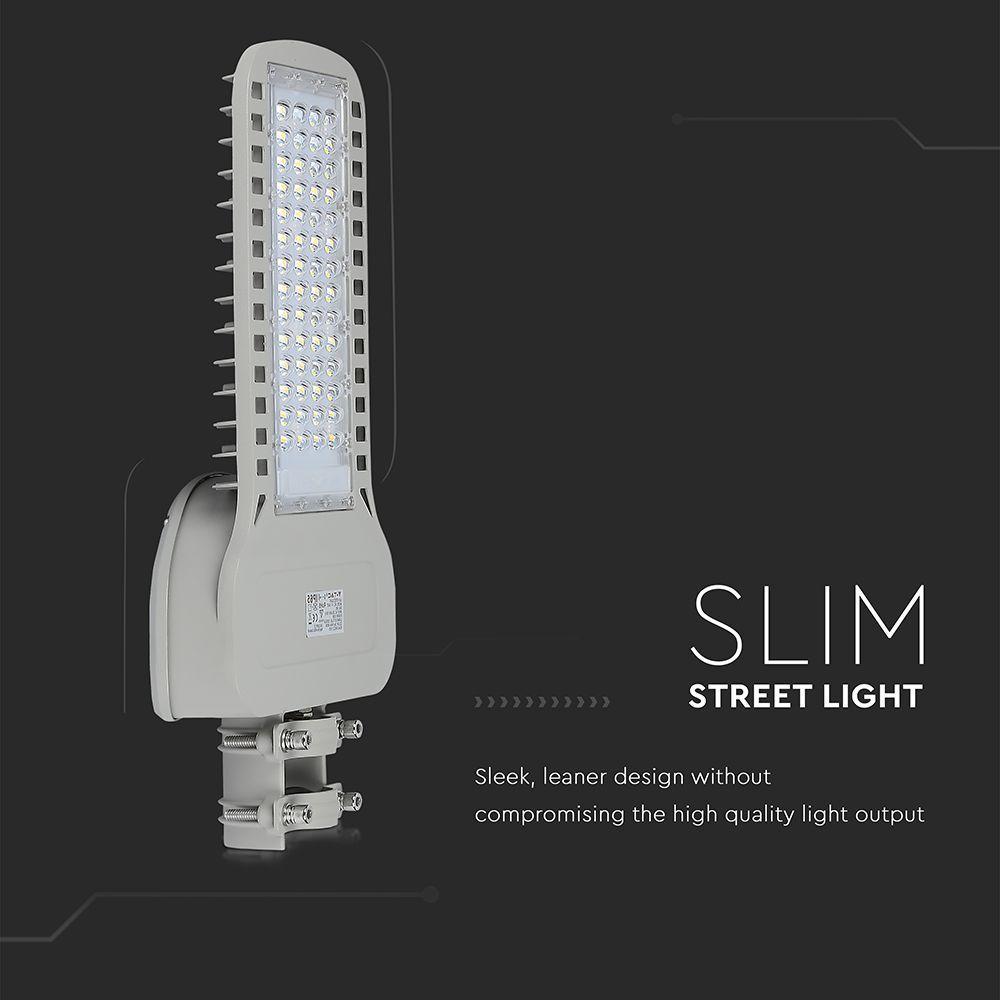 100W Lampa uliczna LED Slim, Chip SAMSUNG, Barwa:6500K, Wydajność: 135lm/w, VTAC, SKU 21961