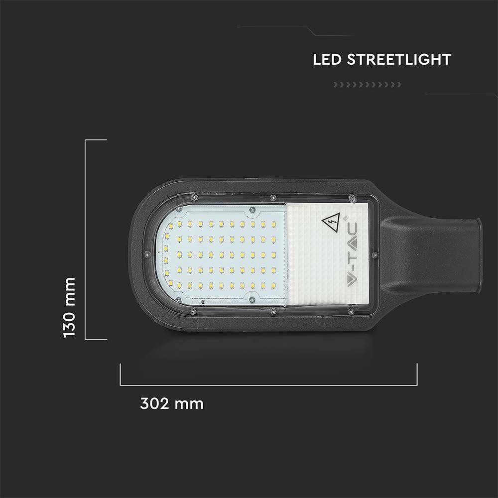 30W Lampa uliczna LED, Chip SAMSUNG, Barwa:6400K, 3 LATA GWARANCJI , VTAC, SKU 21538