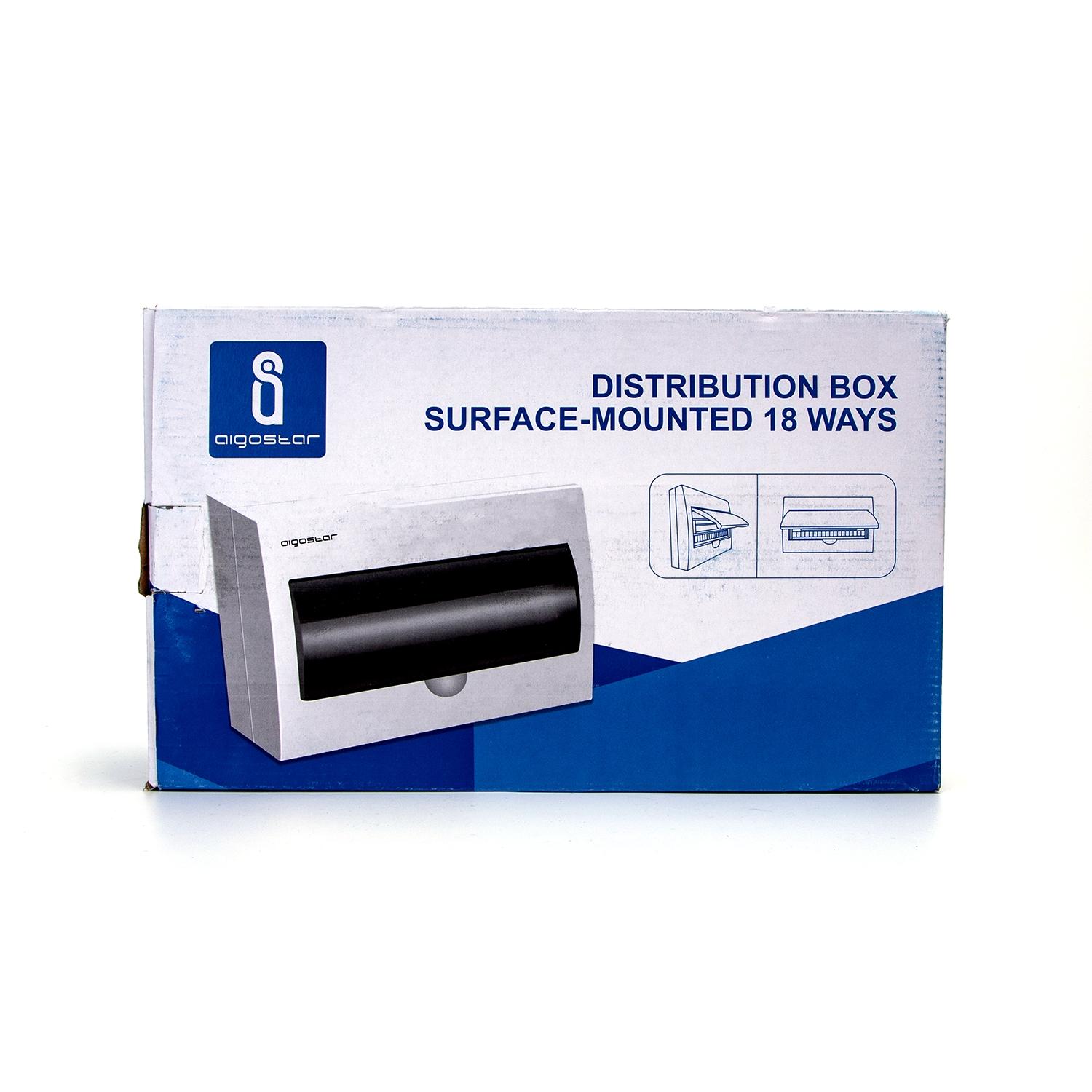 Distribution Box Surface-mounted 18 Ways White