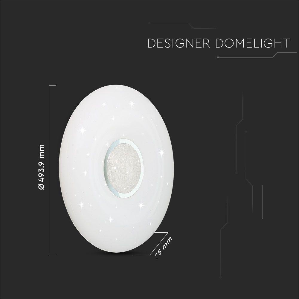 VT-8556 LED 30W/60W/30W DOMELIGHT-REMOTE CONTROL-CCT CHANGING -DIMMABLE-ROUND