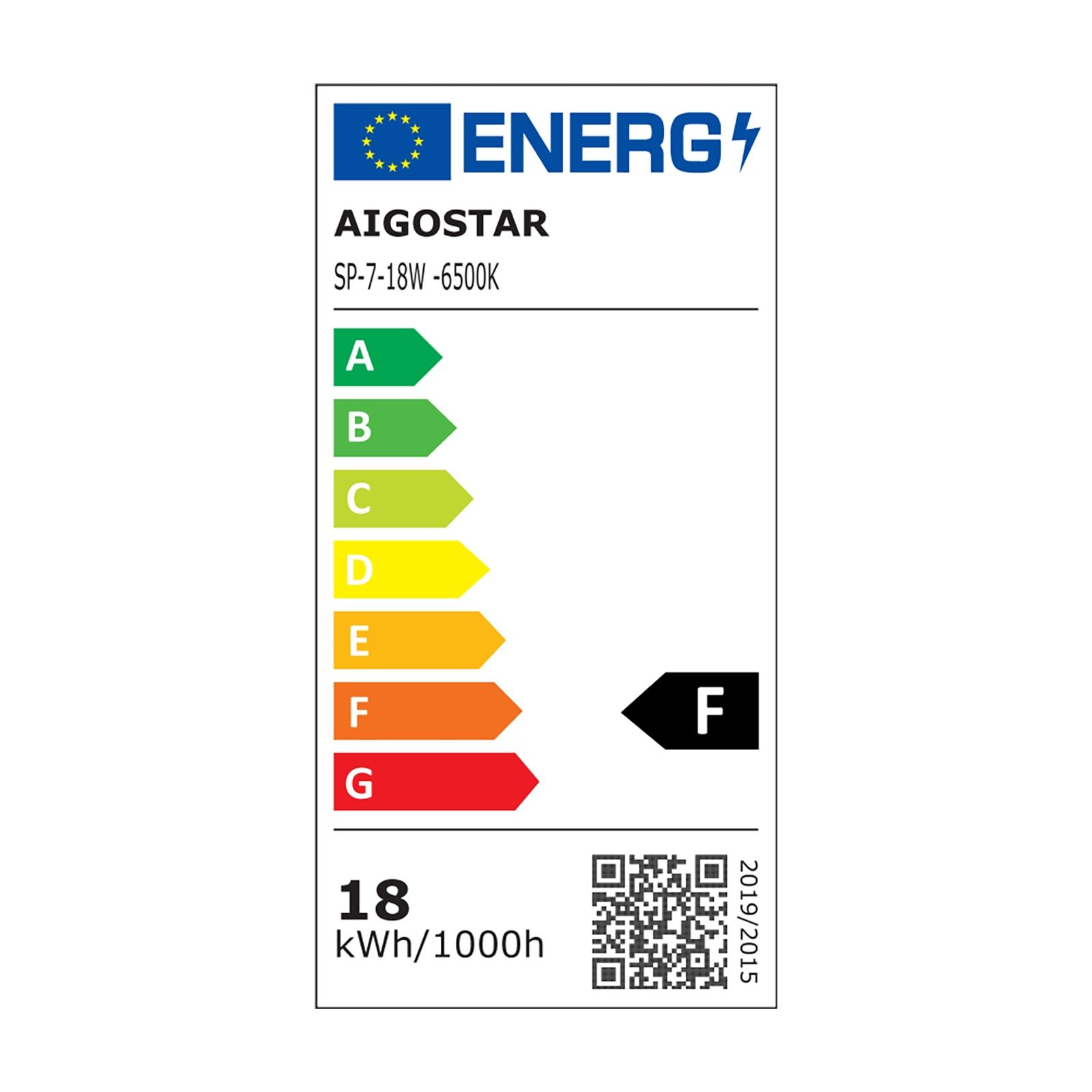 Ultracienki kwadratowy downlight podtynkowy LED 18W Światło białe