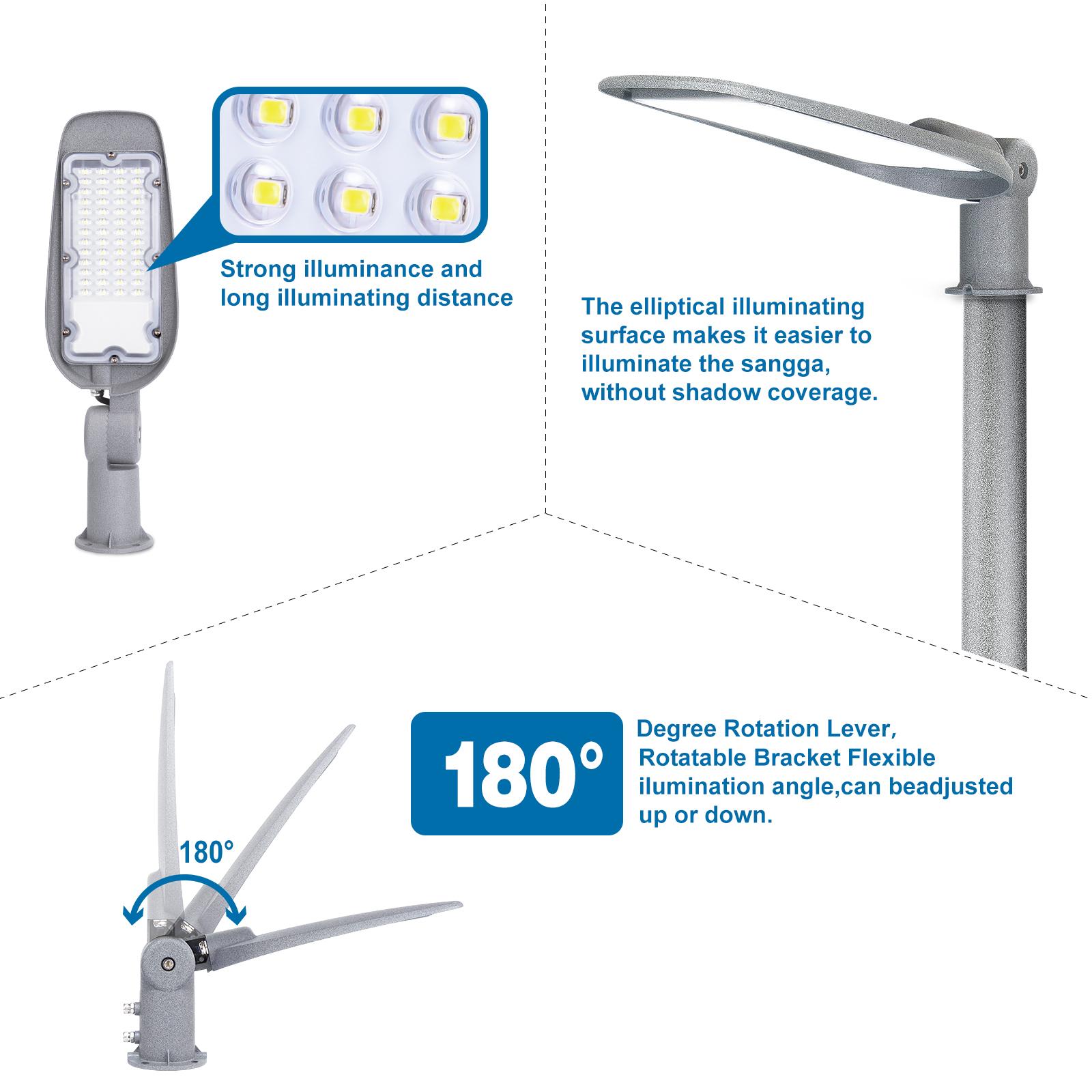 DOB LED Slim Street Light 100W