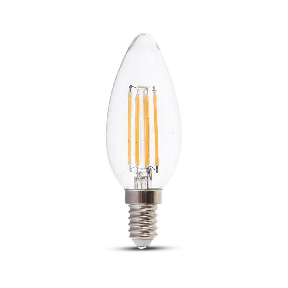 VT-1986 4W LED CANDLE FILAMENT BULB 2700K E14