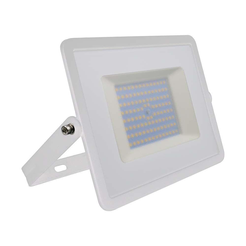 100W Naświetlacz LED SMD, Barwa:4000K, Obudowa: Biała, VTAC, SKU 215968