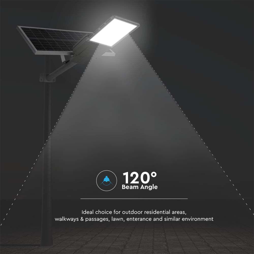 30W Lampa Uliczna LED Solarna,  Bateria: 60AH LiFePO4, Barwa: 4000K     , VTAC, SKU 10226