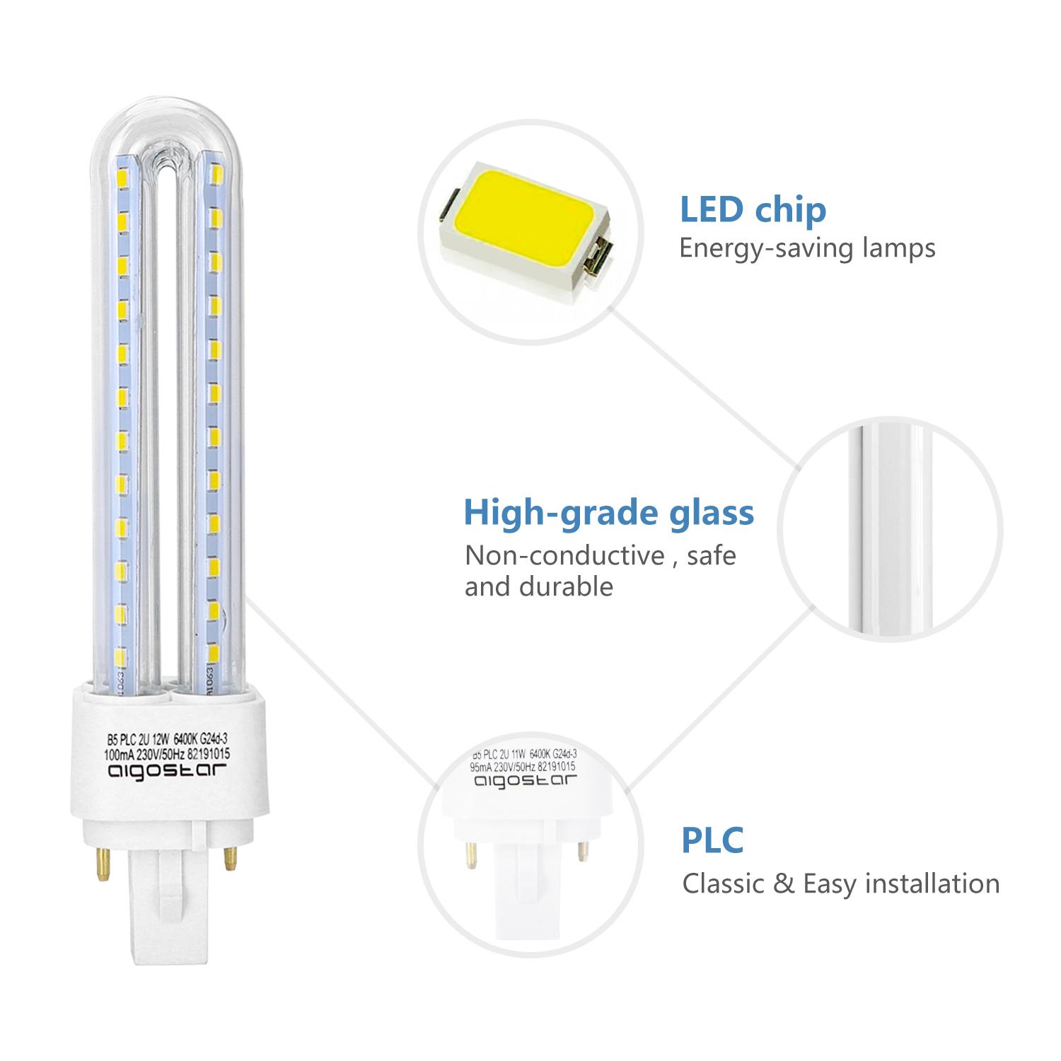 LED G24d-3 12W Double tubes