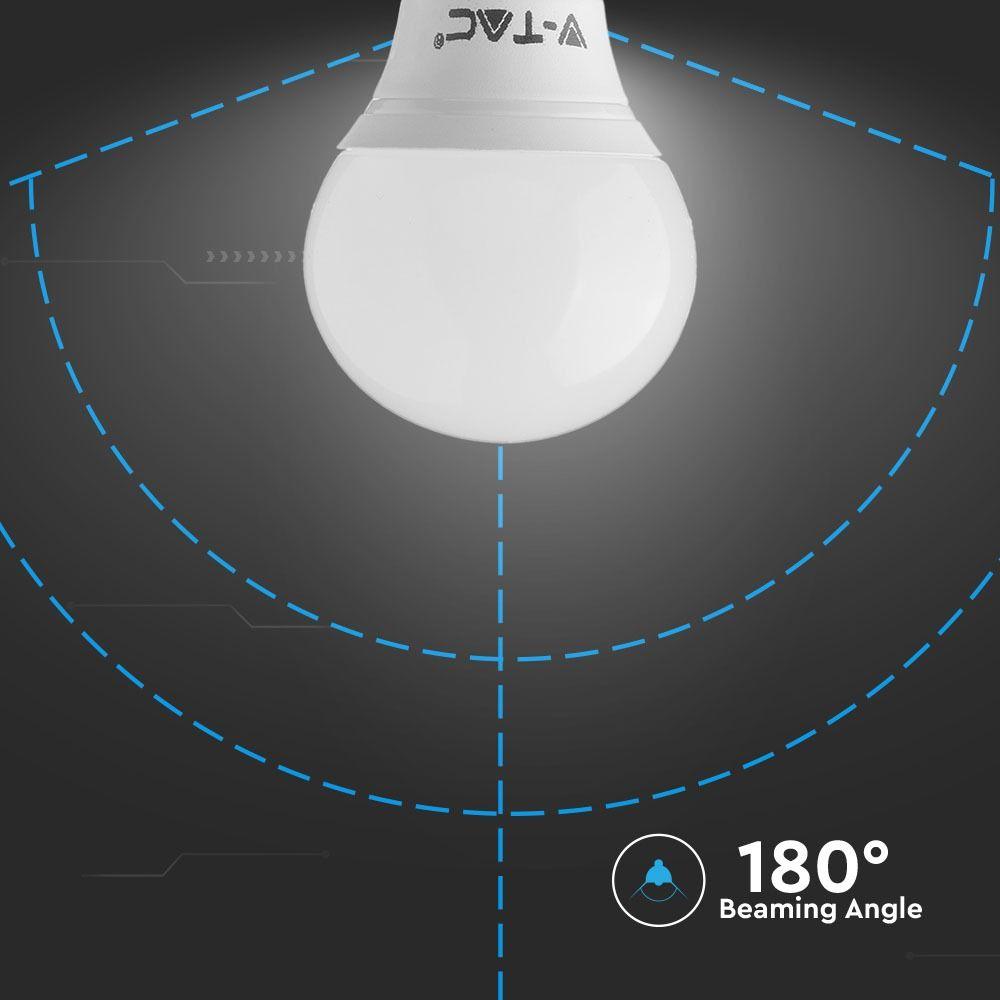 4W P45 Żarówka LED, Barwa:6400K, Trzonek:E14, VTAC, SKU 4124