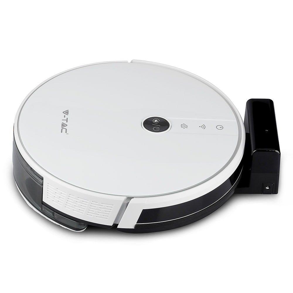 Automatyczny odkurzacz GYRO ROBOTIC VACUUM, Wtyczka EU, Kompatybilna z Amazon Alexa i Google Home, Biały, VTAC, SKU 8649