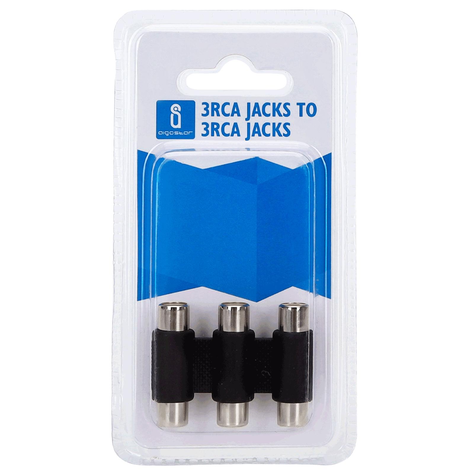 Audio and Video 3RCA JACKS TO 3RCA JACKS Black