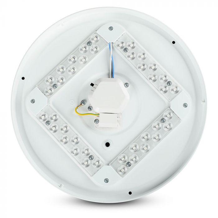 VT-8436 36W LED DOME LIGHT-450MM WITH STARRY COVER CCT:3IN1-ROUND