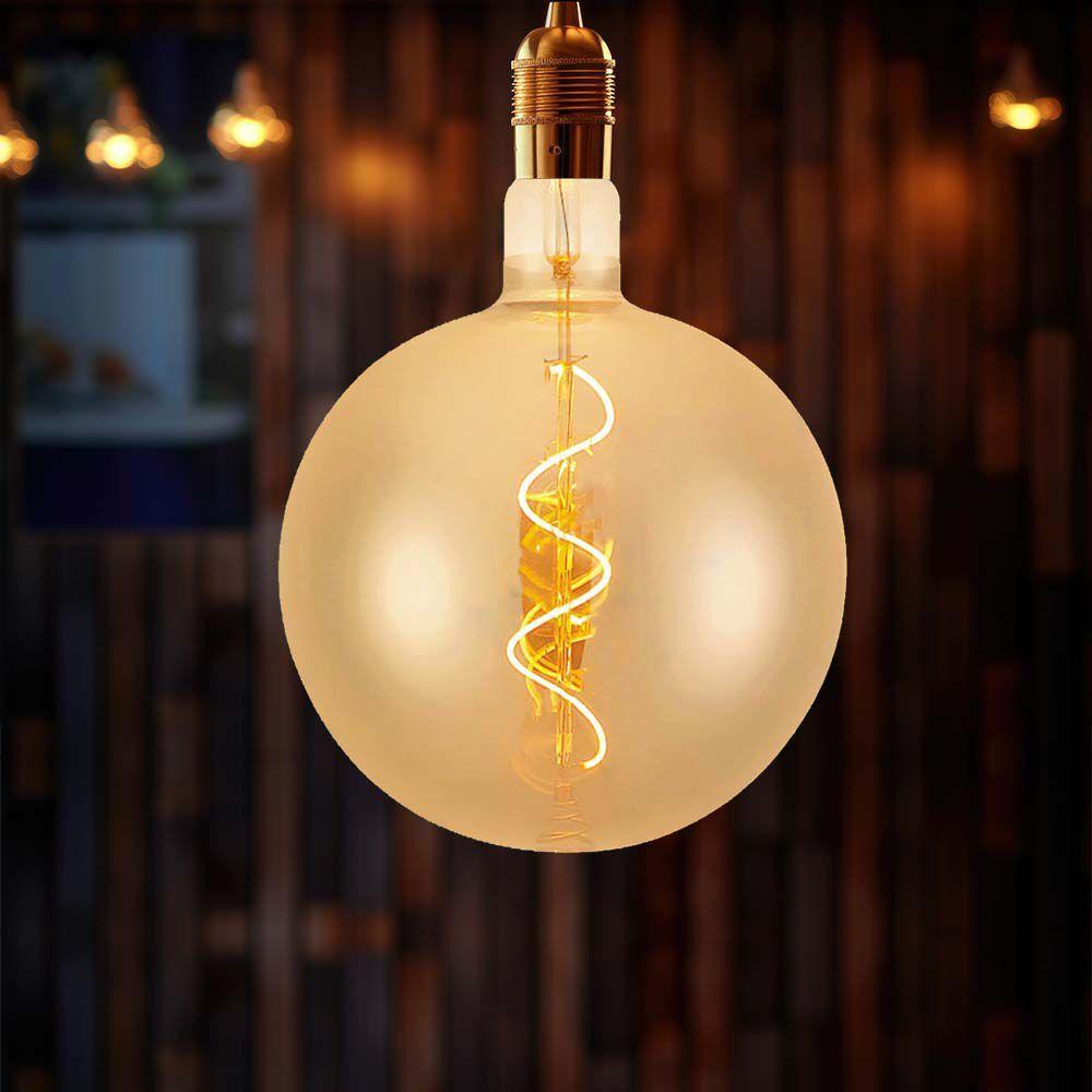 VT-2270 4W G200 SPIRAL FILAMENT BULB 2700K AMBER GLASS