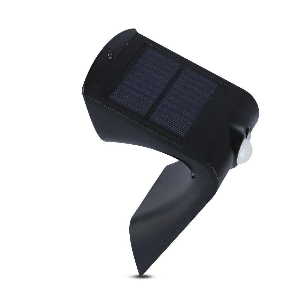 VT-767-2 1.5W LED SOLAR WALL LIGHT 4000K - BLACK BODY