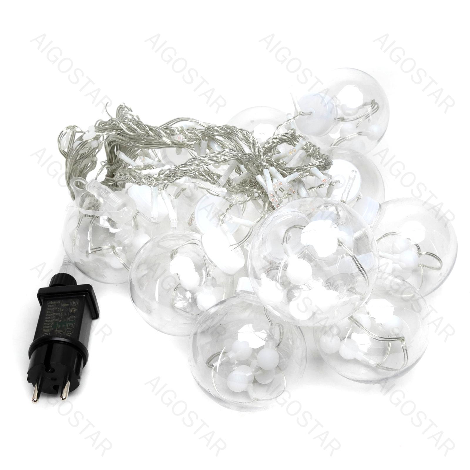 Low voltage connectable string lights, wishing balls (wave),RGBY, 3m+3m*0.6m, 12strips