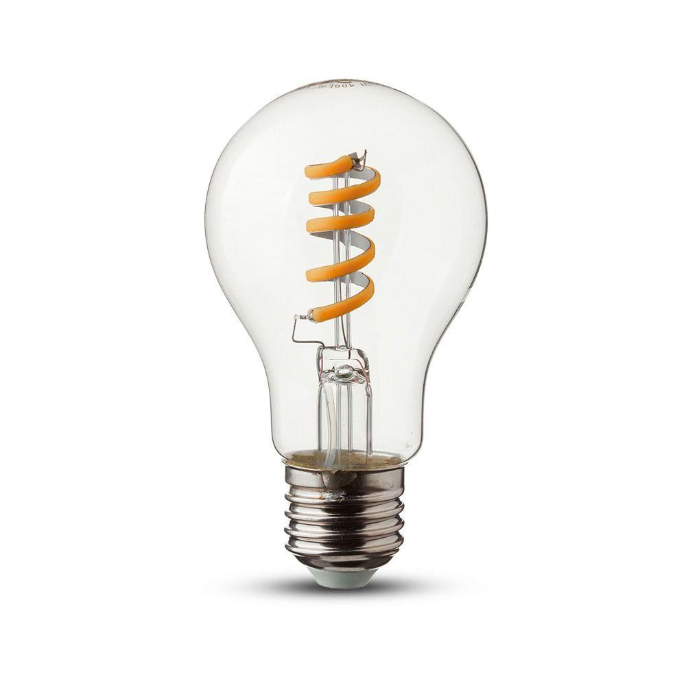 VT-2164 4W LED SPIRAL FILAMENT BULB-CLEAR 2700K