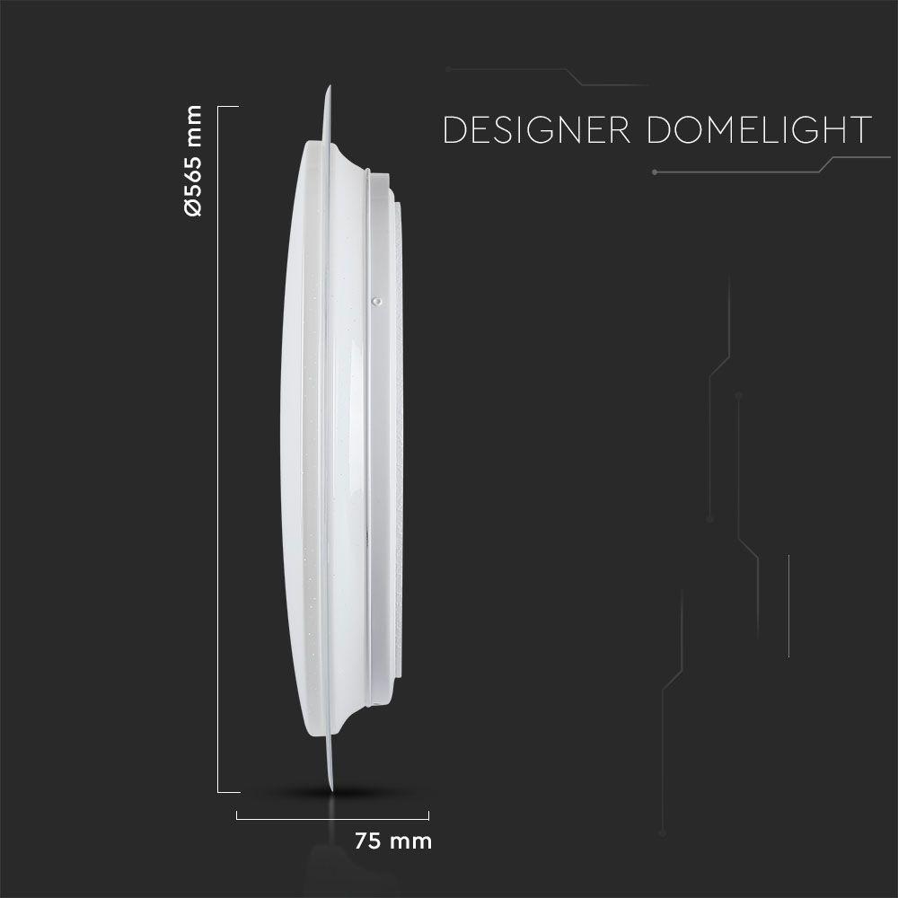 VT-8555 LED 30W/60W/30W DESIGNER DOMELIGHT REMOTE CONTROL CCT CHANGING DIMMABLE STARRY COVER