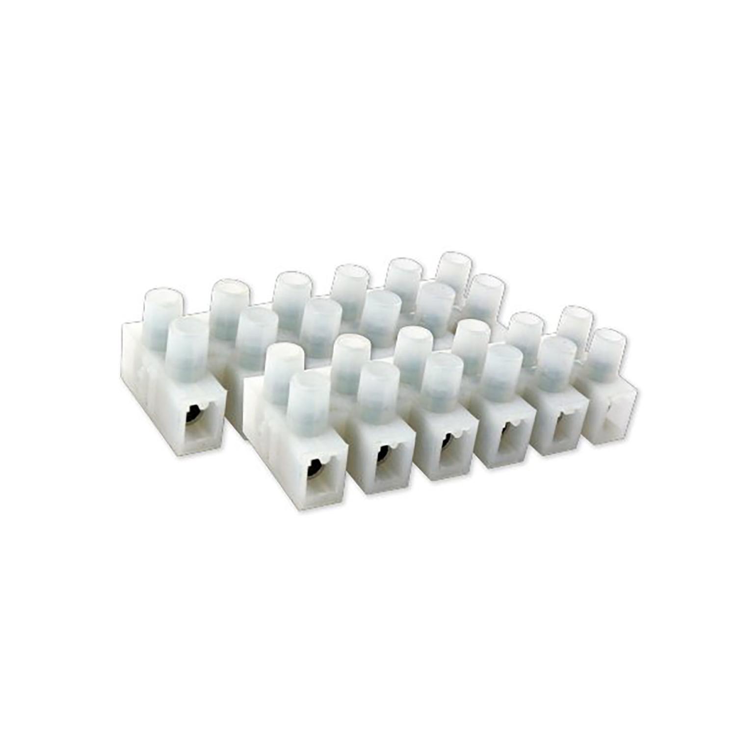 PA9 Terminal Blocks Six concave bottom type H White