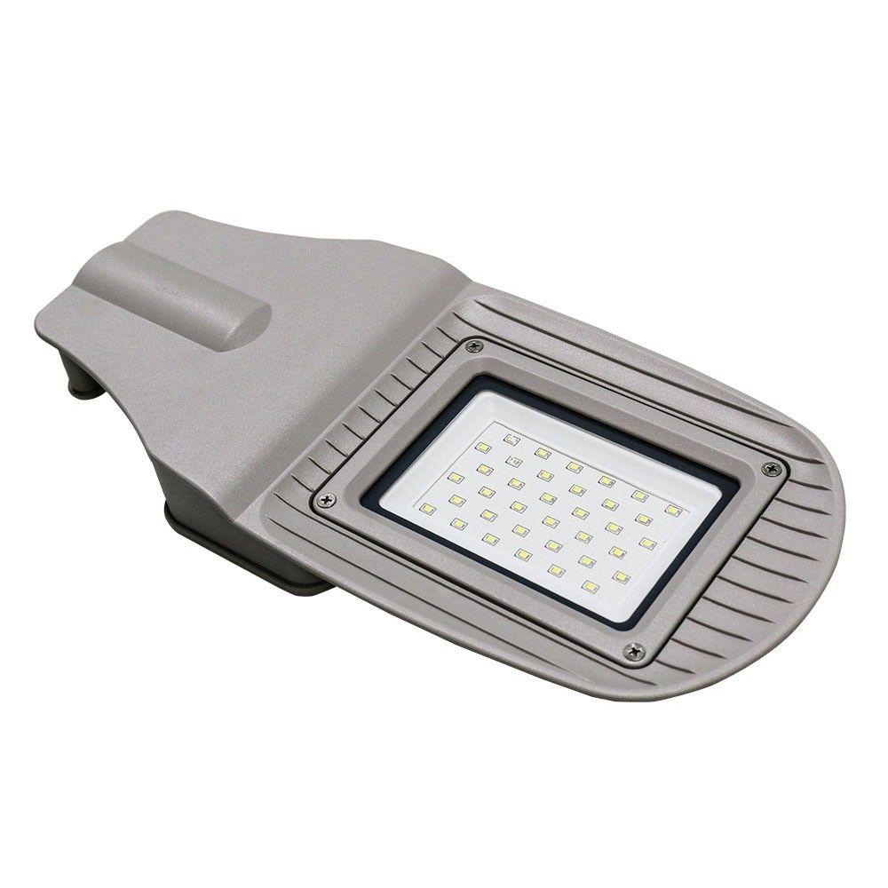 30W Lampa uliczna LED z czujnikiem, Barwa: 6400K, Obudowa: Szara     , VTAC, SKU 5490