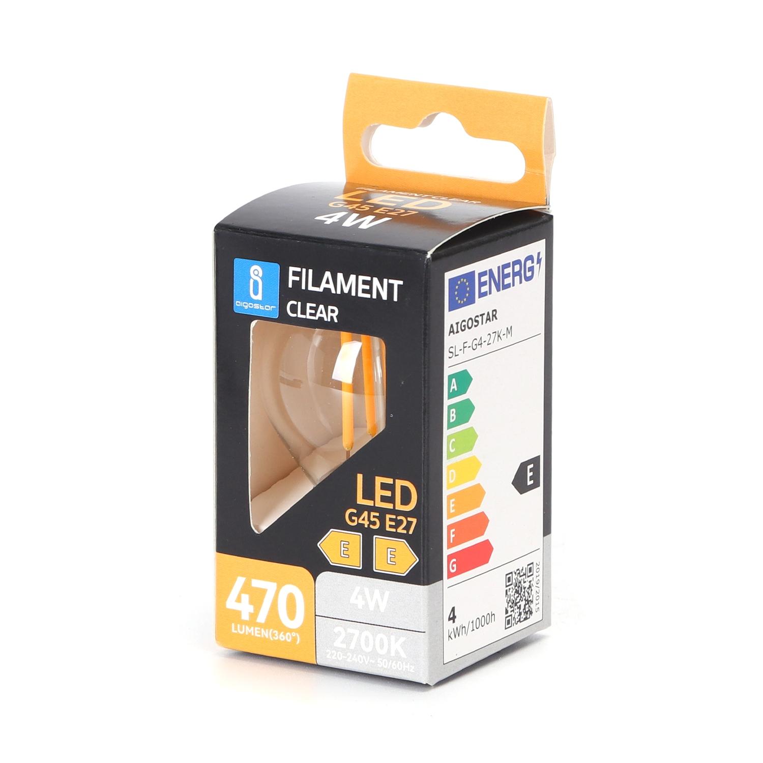 LED filament lamp G45