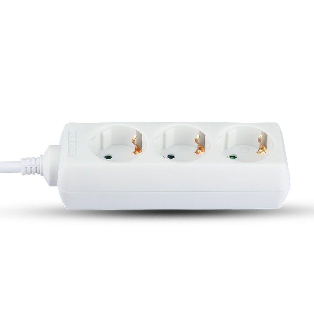 VT-1103-2 3WAYS SOCKET(3G1.5MM2 X 1.5M)-WHITE