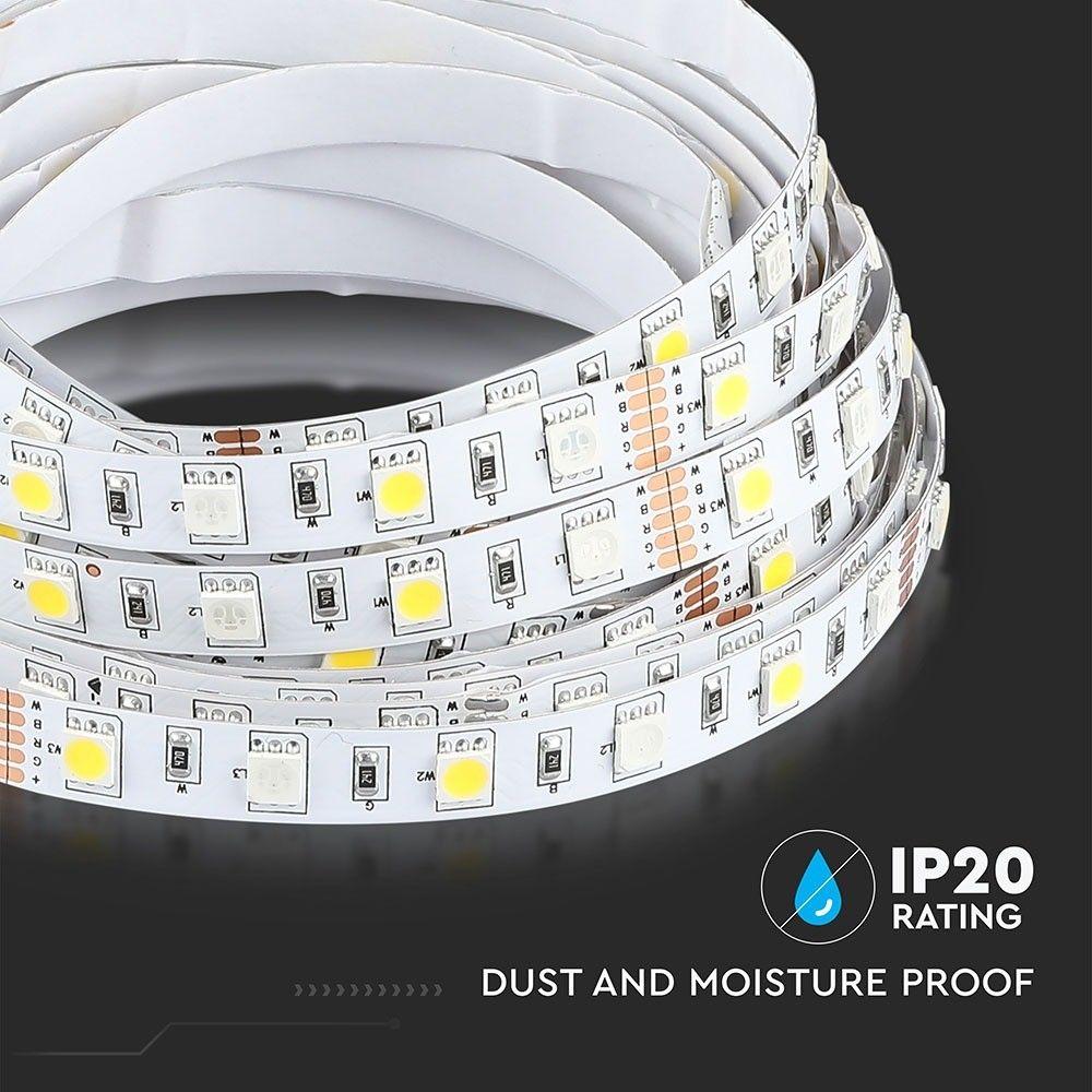 VT-5050-60 10.8W/M LED STRIP LIGHT RGB+W IP20 (5M/ROLL)(PRICE PER M)