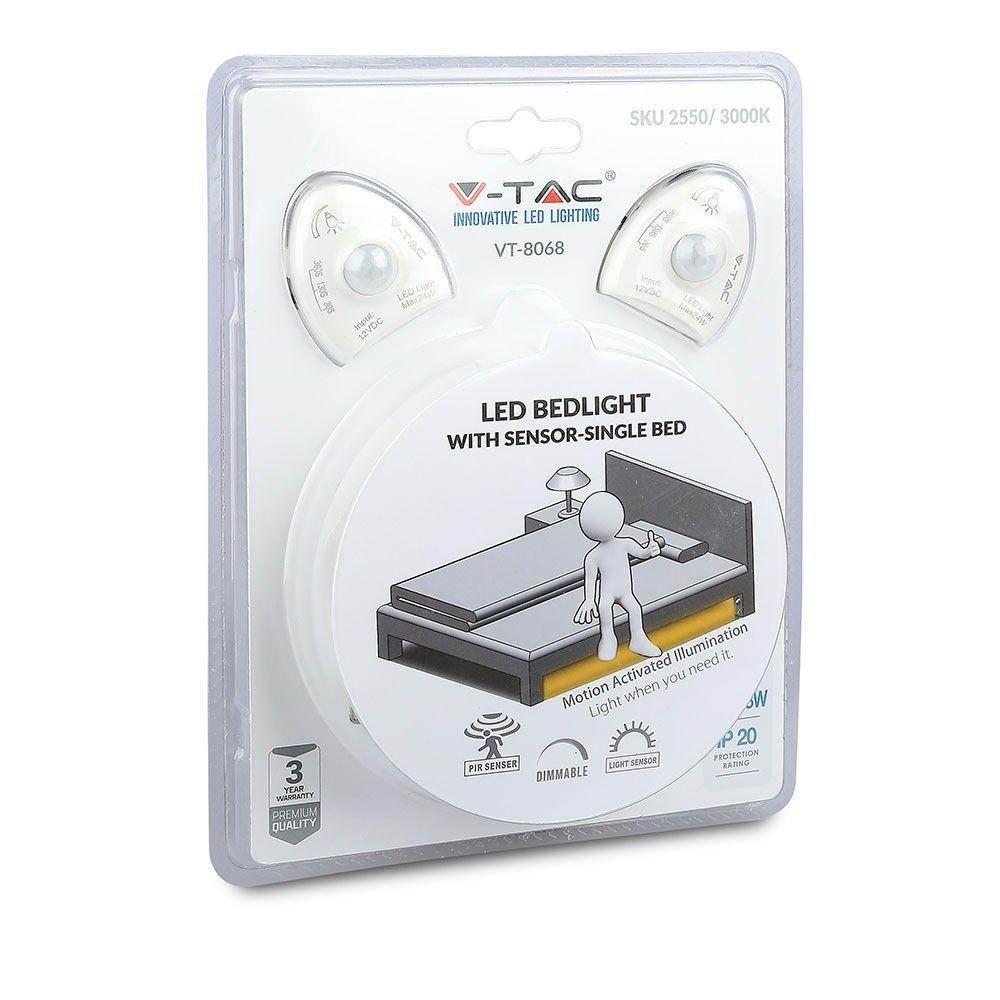 VT-8068 6W LED BED LIGHT WITH SENSOR-DOUBLE BED 3000K