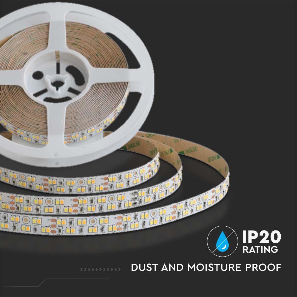 VT-2835 240 21W LED STRIP LIGHT 3IN1 IP20 24V 15MM WHITE DOUBLE PCB(5M/ROLL)(PRICE PER M)