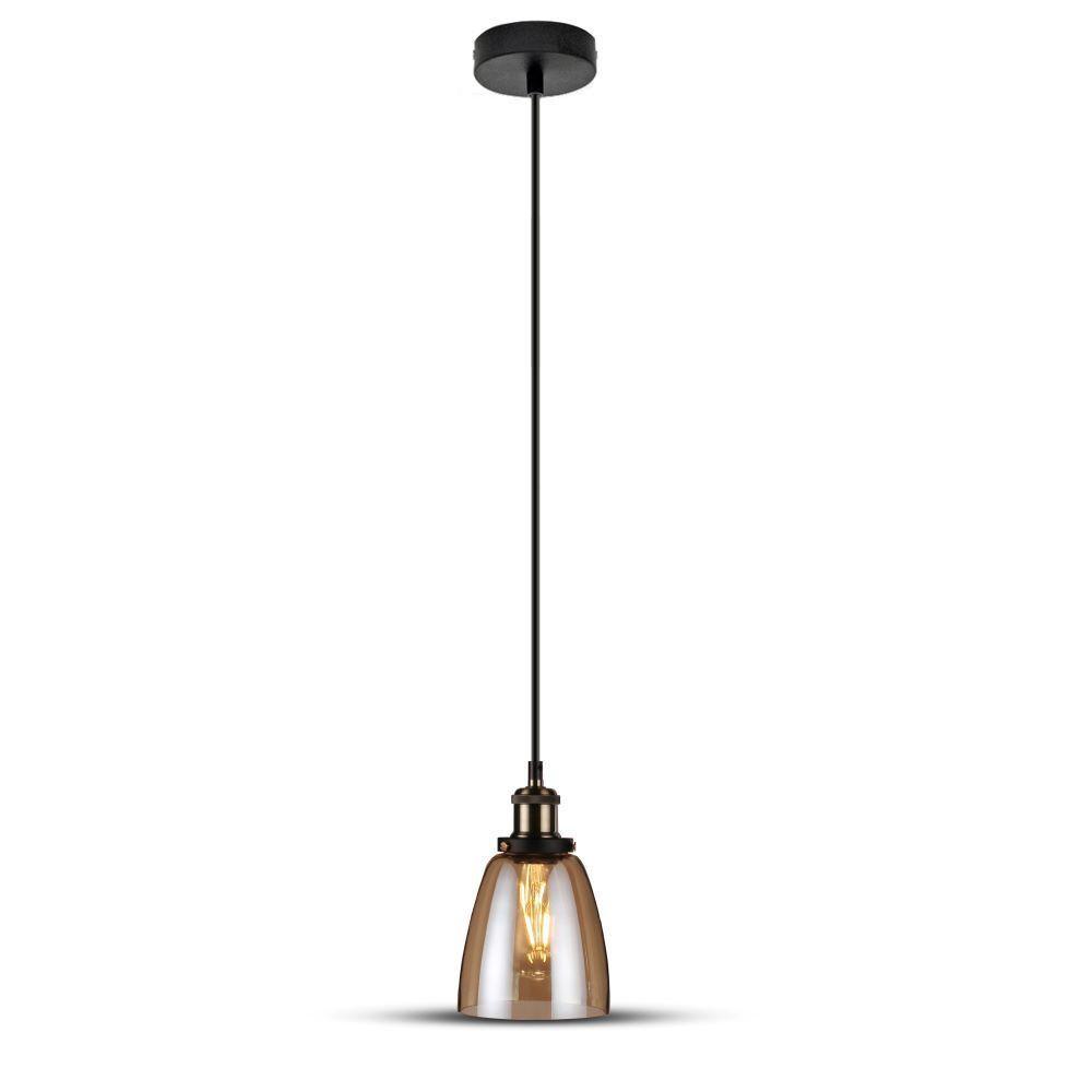 VT-7140 E27 GLASS PENDANT LIGHT-AMBER