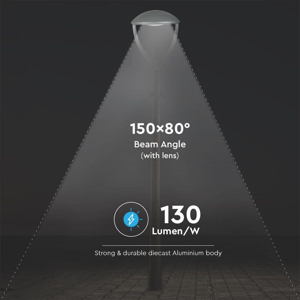 VT-55-1 50W LED GARDEN LIGHT(TYPE III-M LENS) SAMSUNG CHIP 4000K (130LM/W)