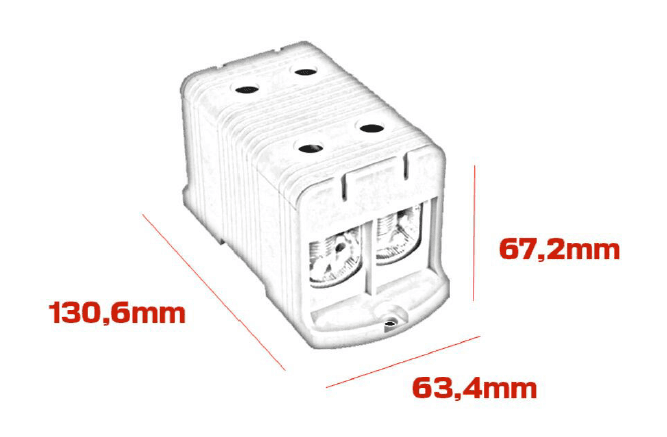 Listwa zaciskowa - Model FJ-E240/2/D (żółty-zielony)