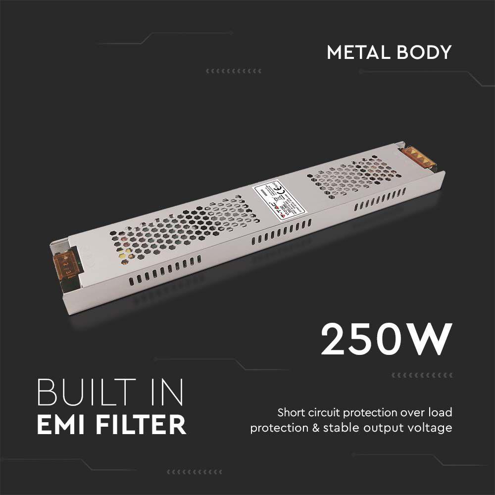 VT-21252 250W LED SLIM POWER SUPPLY 12V 20.8A IP20