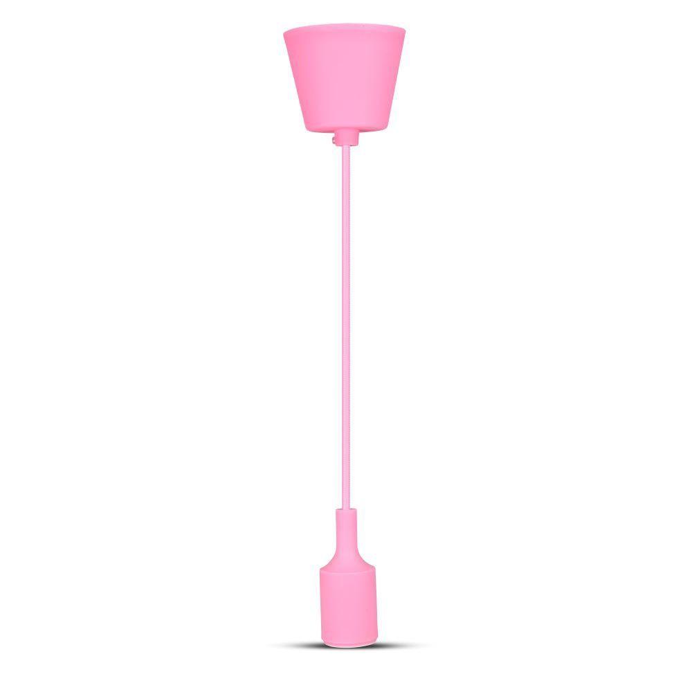 VT-7228 E27 SILICONE PENDANT HOLDER-PINK