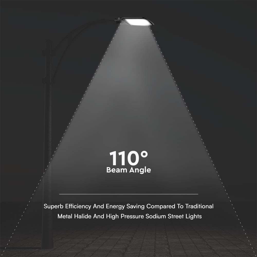 100W Lampa Uliczna LED, Barwa: 4000K, Obudowa: Czarna, VTAC, SKU 10210