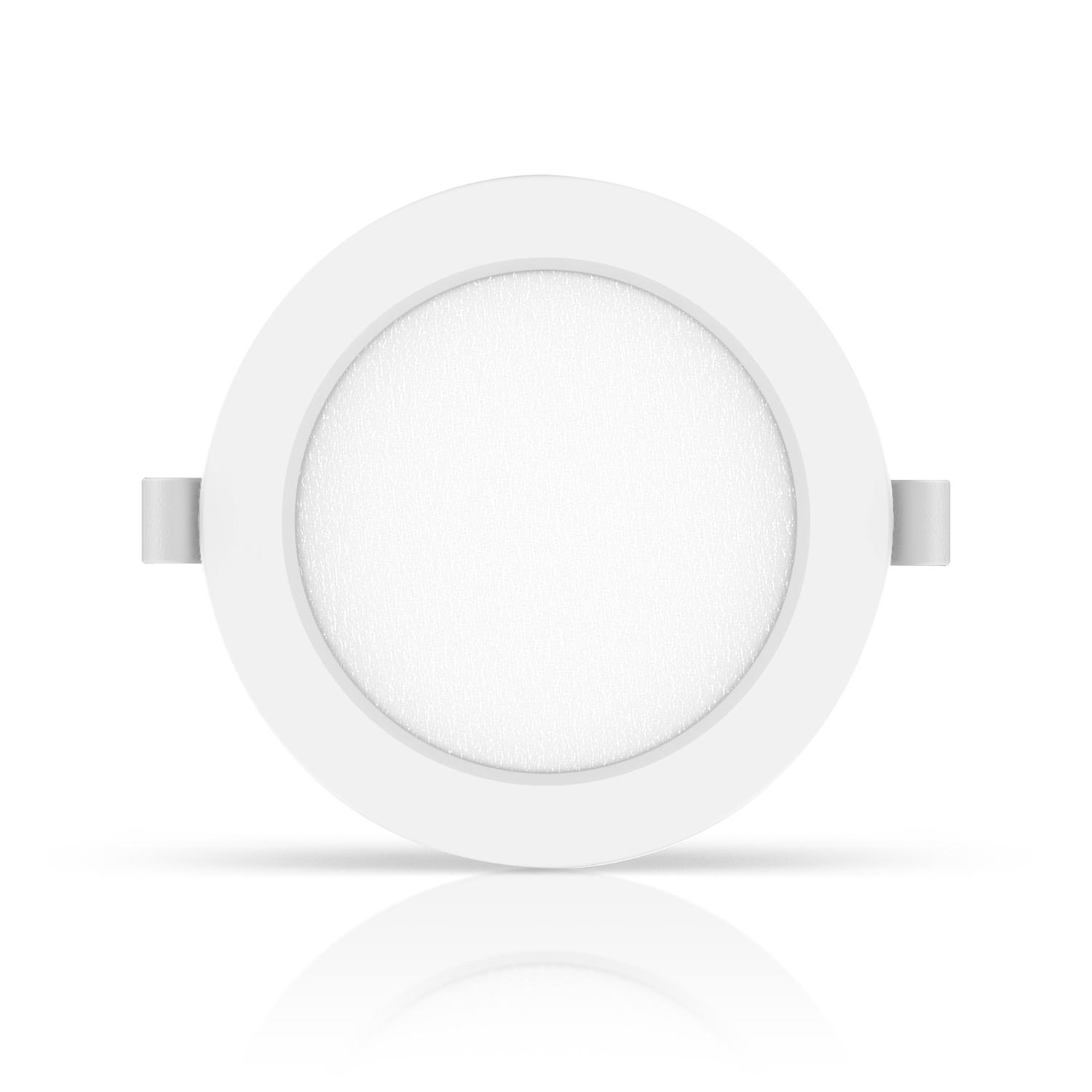 E6 LED  Flush-mounted Round Downlight 9W Yellow Light