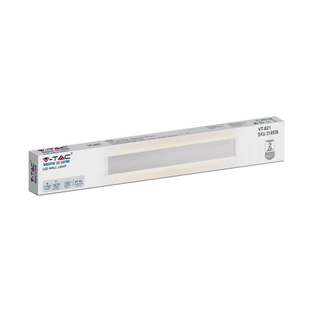 VT-821 17W LED WALL LAMP 4000K WHITE BODY IP44