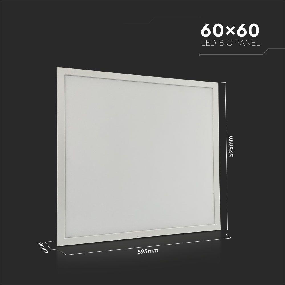 40W Panel LED 600x600mm, Barwa:6500K, Opakowanie: 6szt., VTAC, SKU 216672