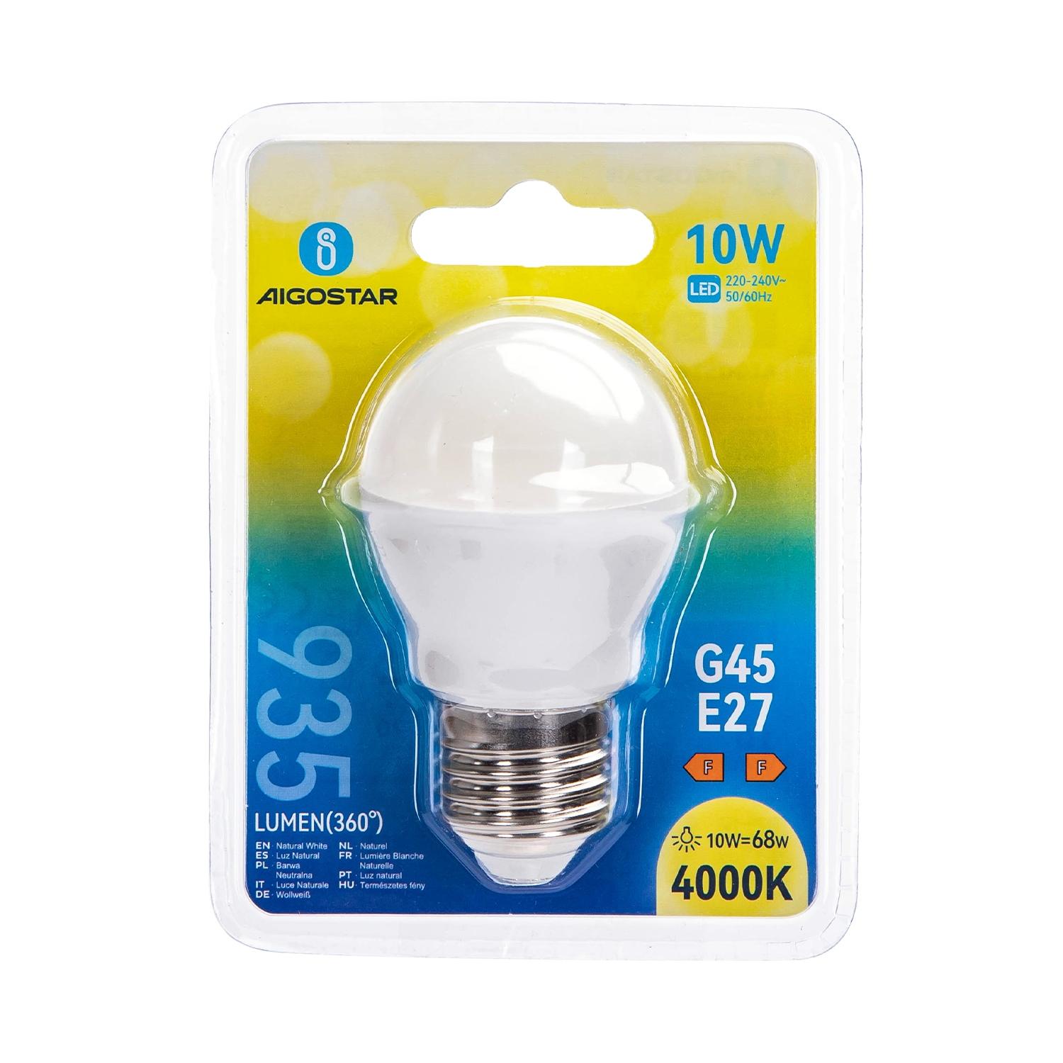 LED E27 10W G45