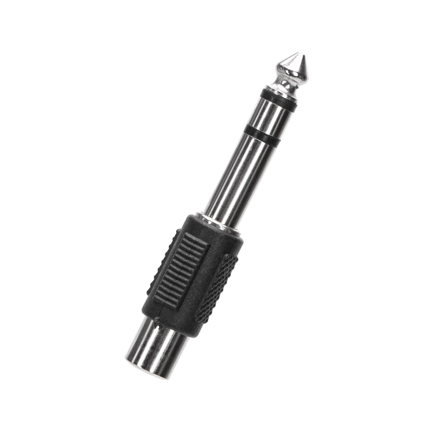 Audio/Video Connector 6.35 Male to RCA Female Black