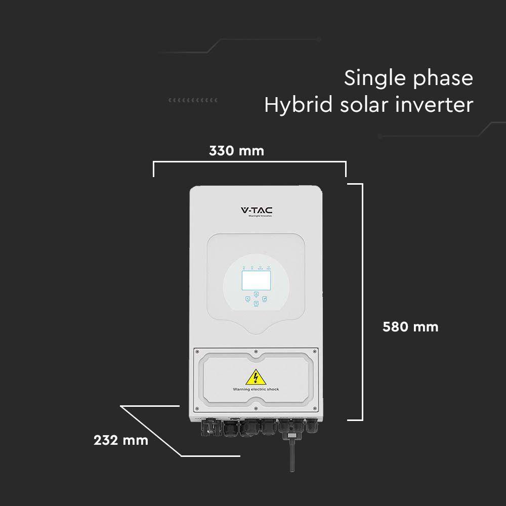 1-FAZOWY INWERTER HYBRYDOWY SUN-5K-SG03LP1-EU ( SPECYFIKACJA EUROPEJSKA ) ON-GRID, OFF-GRID O MOCY 5kW; 5 LAT GWARANCJI; IP65  , VTAC, SKU 11547