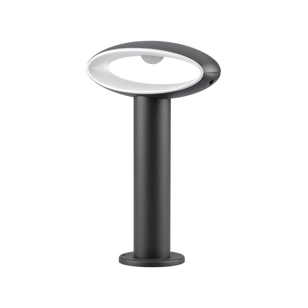 VT-909 9W LED BOLLARD LAMP WITH LAMPSHADE 3000K DARK GREY IP54