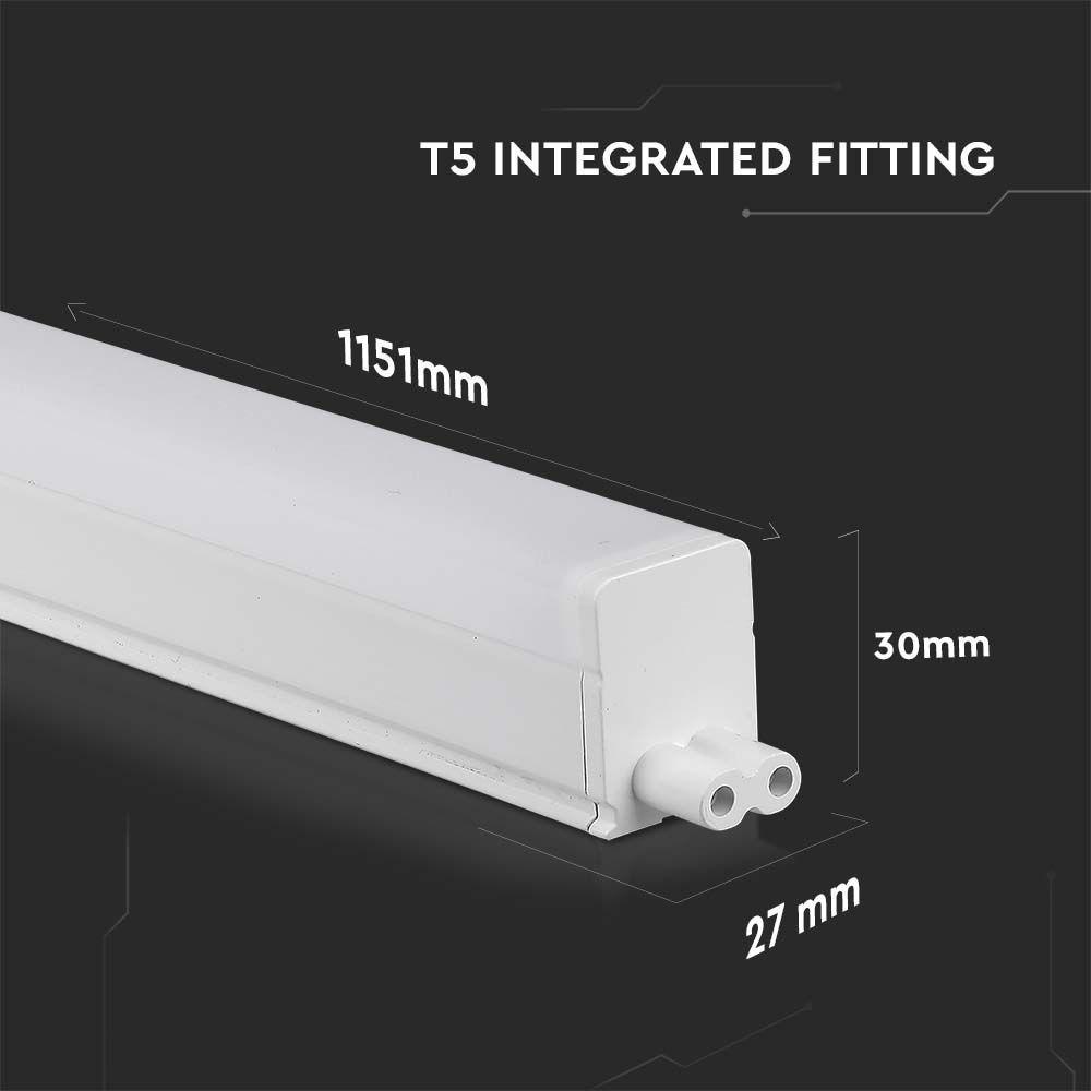 16W T5 Belka oświetleniowa LED 120cm, Chip SAMSUNG, Barwa:6500K, VTAC, SKU 21697