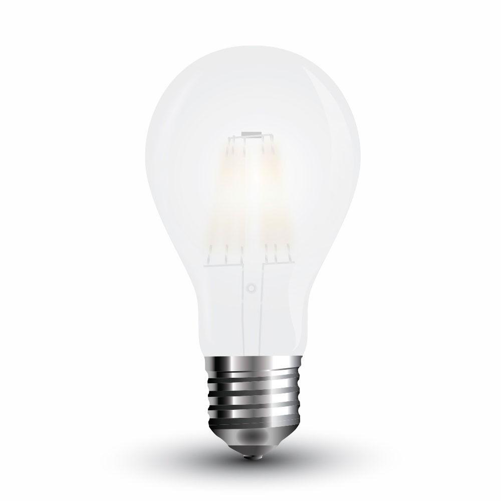 VT-1935 6W A60 FROST FILAMENT BULB 6400K E27