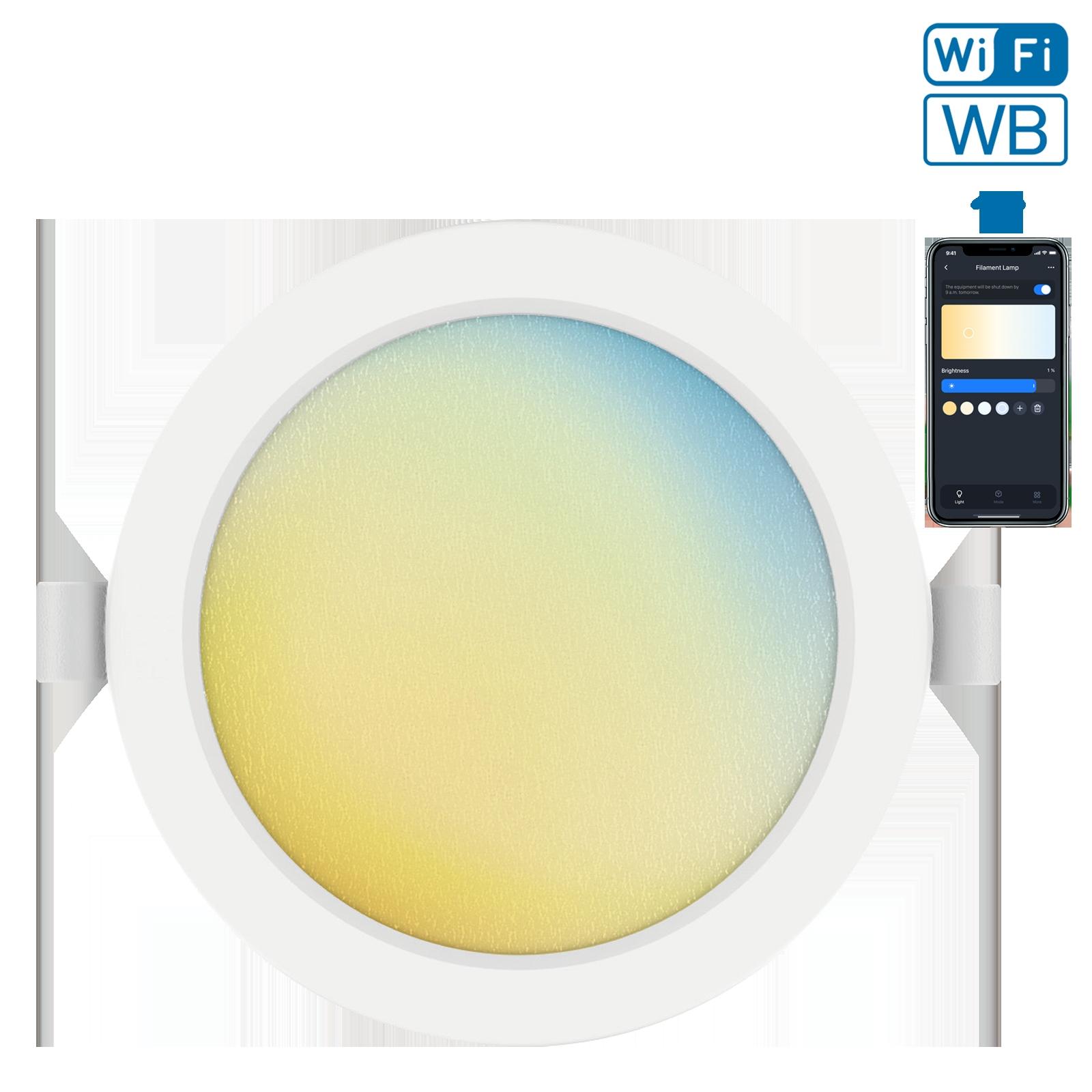 Inteligentna lampa sufitowa WB Wi-Fi 9W