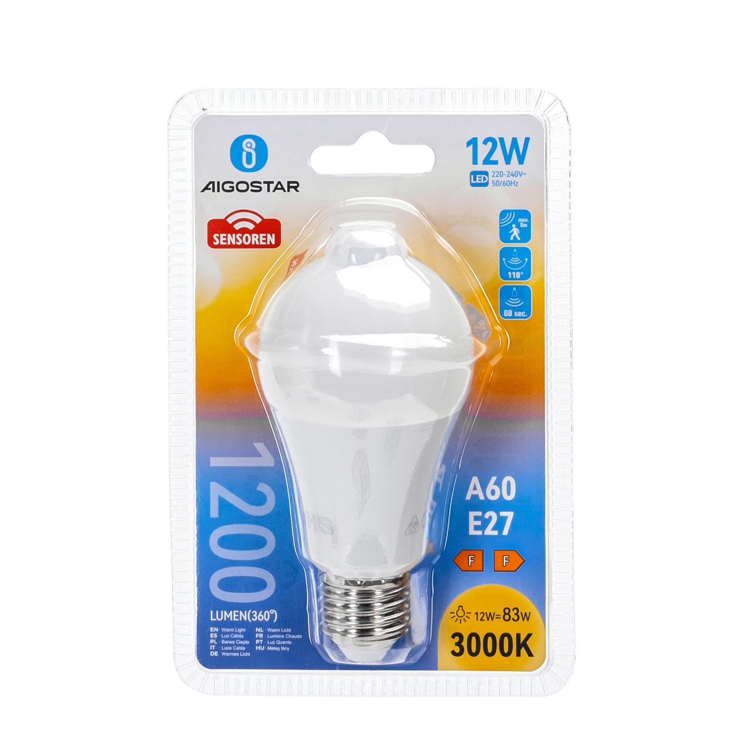 LED E27 12W A60 ( Sensor bulb )