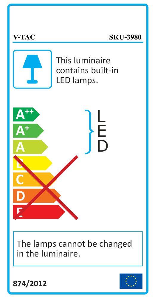 18W Lampa Wisząca LED, Klosz: Mleczny, Ściemniana, Barwa:3000K, Biały, VTAC, SKU 3980