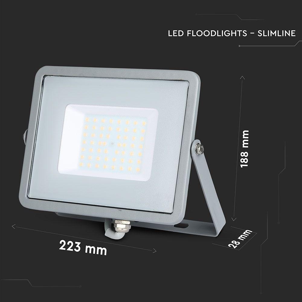 VT-50 50W SMD FLOODLIGHT SAMSUNG CHIP 6400K GREY BODY