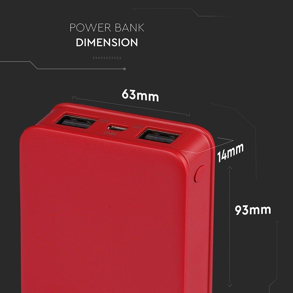 VT-3503 5000mah POWER BANK-RED