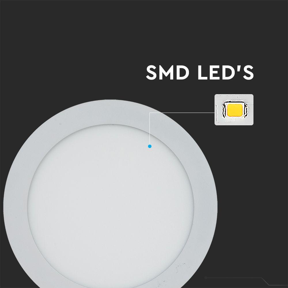 VT-1807 18W LED PREMIUM PANEL 3000K ROUND