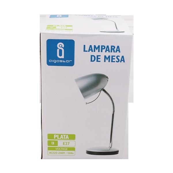 Lampa biurkowa Srebrna E27(E27)