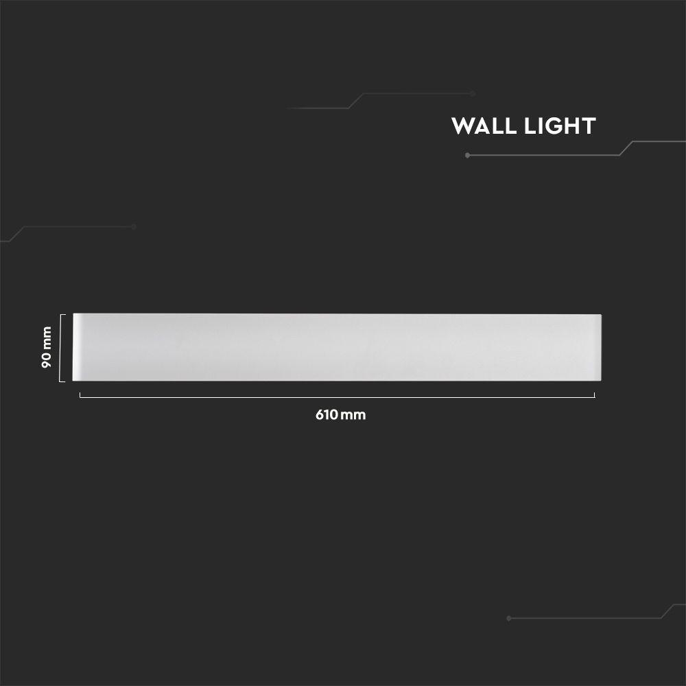 VT-821 17W LED WALL LAMP 4000K WHITE BODY IP44