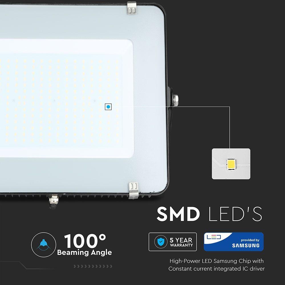 200W Naświetlacz LED SMD, Chip SAMSUNG, Barwa:4000K, Obudowa: Czarna, VTAC, SKU 418